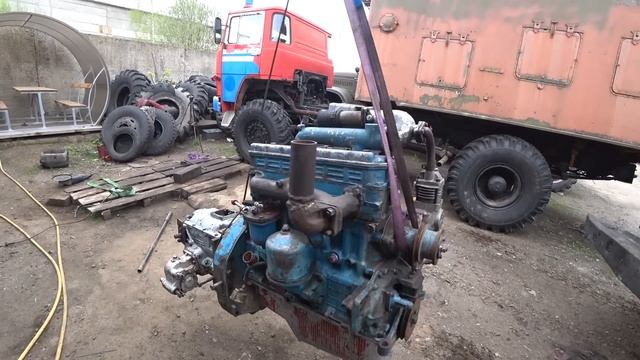 Устанавливаю ДИЗЕЛЬ в ЗилоКран!! Ремонт Вольво FH12