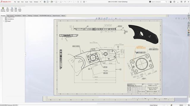 Tips for using Detailing Mode for opening SOLIDWORKS drawings without models