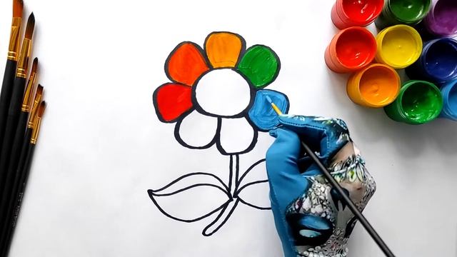 Как нарисовать цветок? How to draw a flower?Рисунки малышам