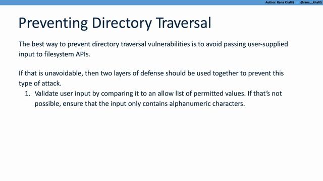 4 How to Prevent Directory Traversal Vulnerabilities