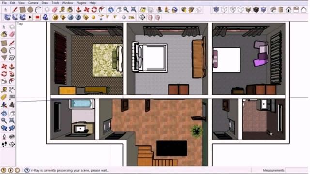 Drawing A Floor Plan In Sketchup (see description)
