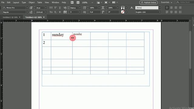 how to rows and columns in Adobe InDesign in Hindi  || InDesign Me Rows And Columns Kaise Kare .