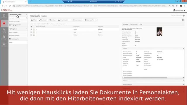 Digitale Personalakten Verwaltung | LDOX InfoShare Personalakte Produktvideo | eks informatik gmbh