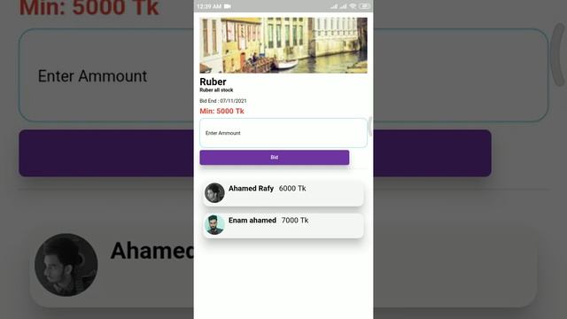 Auction app demo