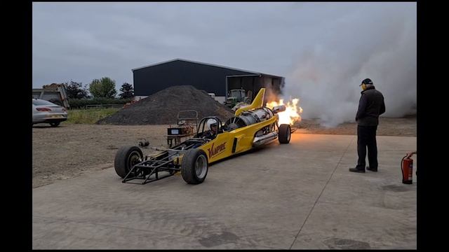 Vampire Jet Car Afterburner Test September 2021