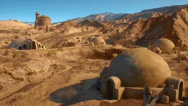 Star Wars | Татуин, звуки пустыни, меняющиеся сцены - Музыка и атмосфера