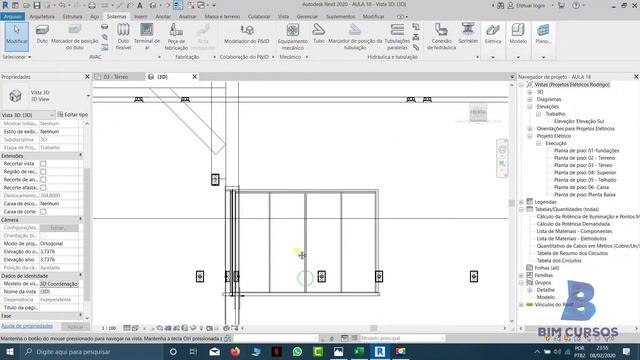 Aula 19 grátis Revit MEP Elétrico - Inserindo os pontos de TUEs no Revit - BIM CURSOS