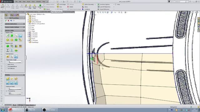 How to make car in solidworks | Part 2 (Mini Cooper)| Modelling hood of car