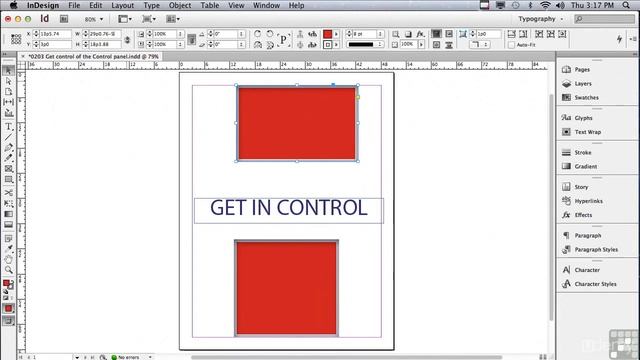 tutorial adobe indesign Get In Total Control Of The Control Panel