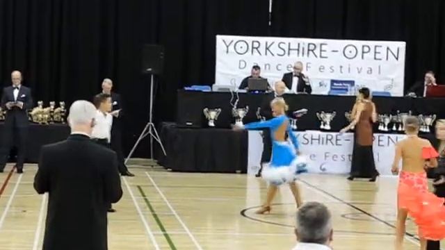 Yorkshire Open Ballroom Dance Festival 2011. Sheffield UK.  Latin Final Under 14.