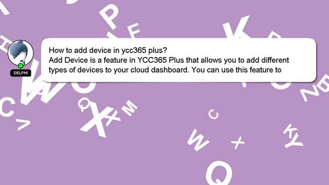 How to add device in ycc365 plus?