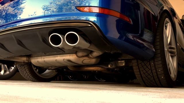 Audi S3 8V. Unitronic downpipe. Stock exhaust & intake. Cold start.