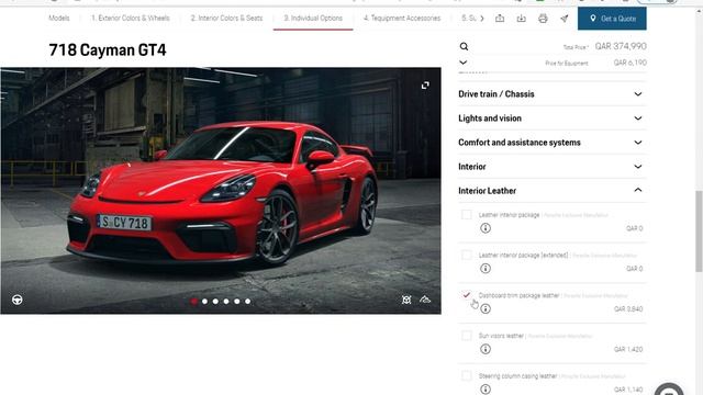 Build your Porsche 718 Cayman GT4 / Yousef Abuyaqoub