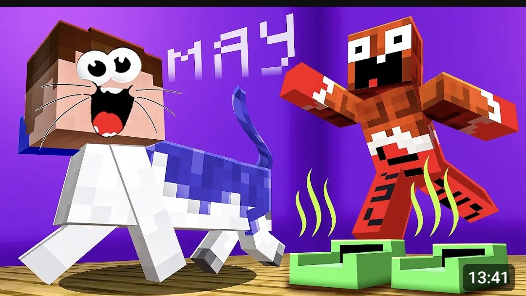 ДРУГ НЕ ЗНАЛ ЧТО Я КОТ И ПОПАЛСЯ В МОЮ ЛОВУШКУ В МАЙНКРАФТ!