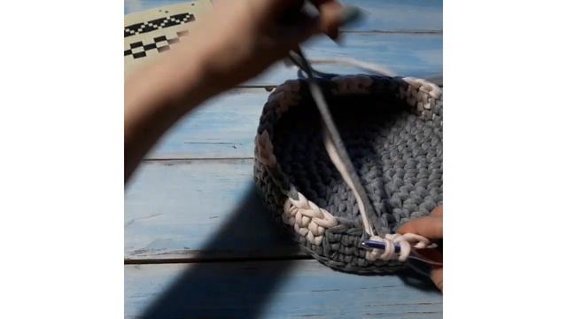 Трикотажная пряжа. Жаккард крючком. Узор 14.