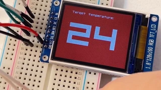 ST7735 TFT LCDのテスト、ローターリーエンコーダー、ESP32、Arduino