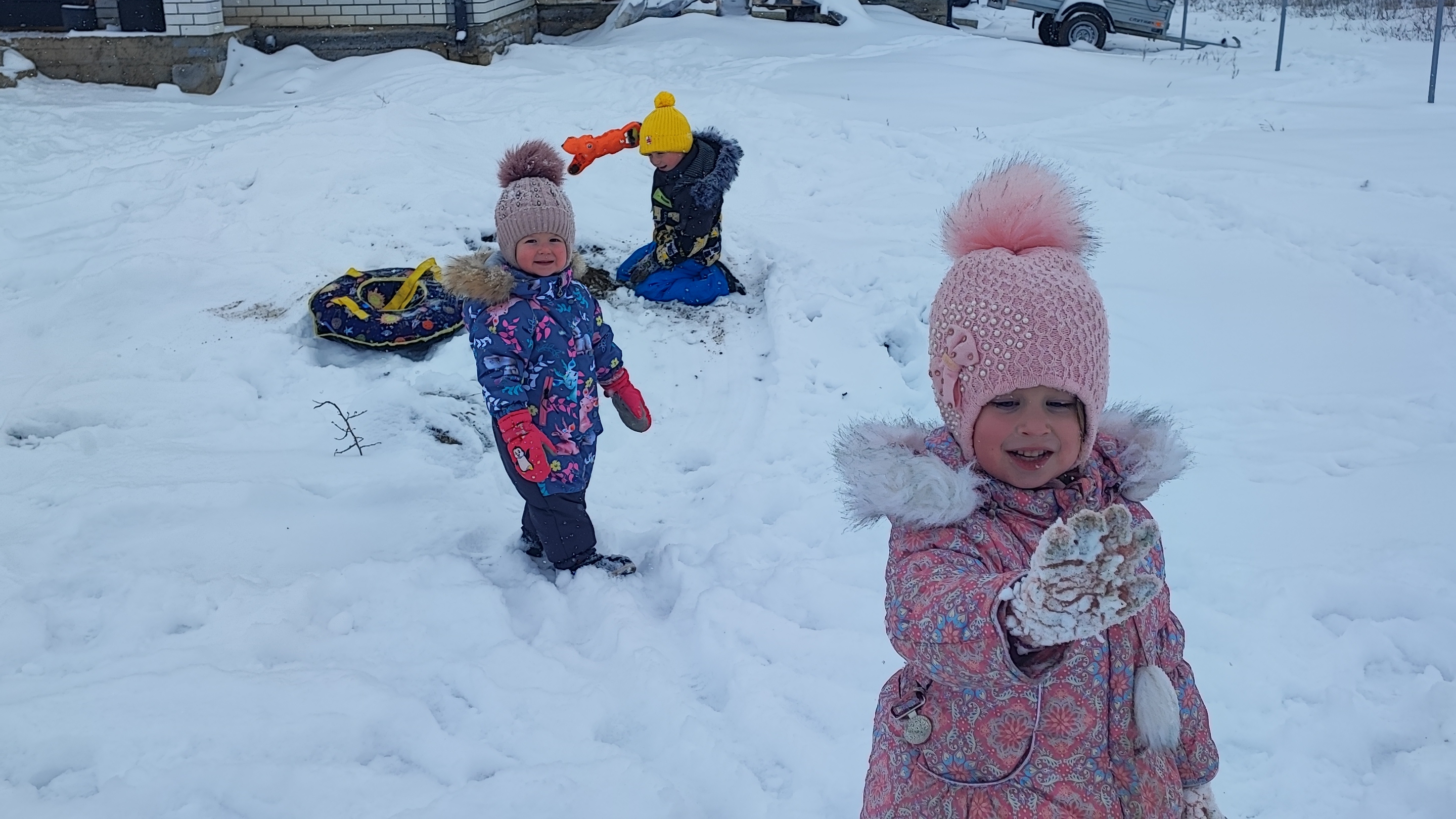 засыпало снегом❄️ мамские будни