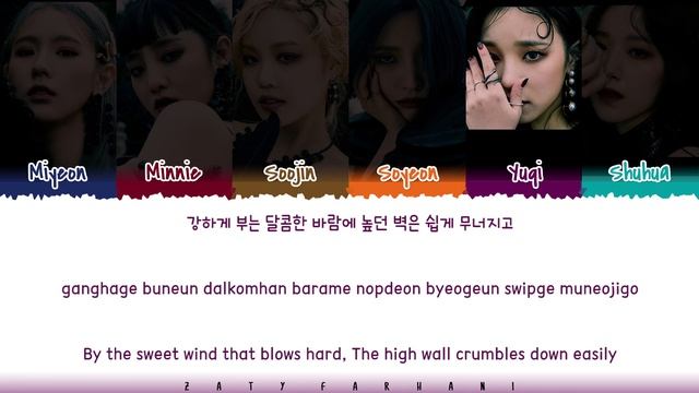 (G)I-DLE – 'LUV U' (사랑해) Lyrics [Color Coded_Han_Rom_Eng]