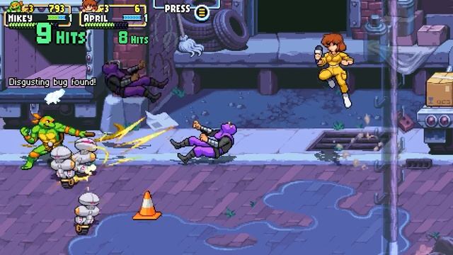 TMNT: shredder's revenge прохождение вдвоём без комментариев (за Микелянджелло и Донателло)