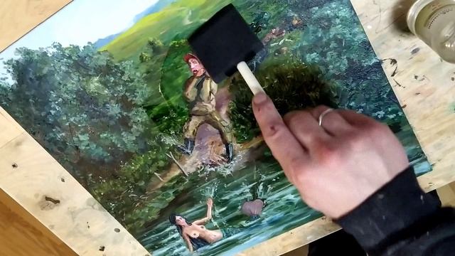 Лакировка картин масляной живописи