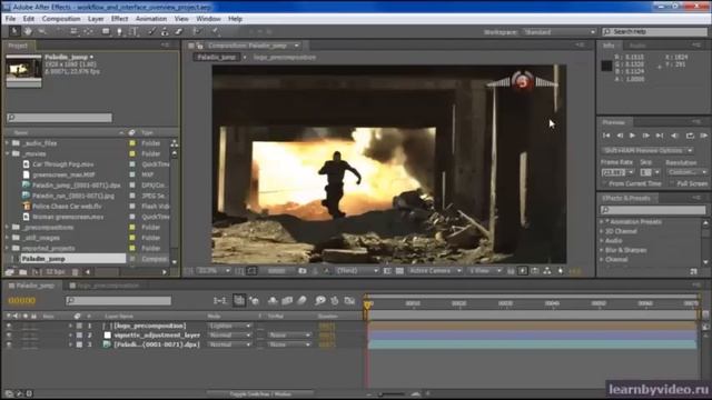Видеоуроки по After Effects CS5. Интерфейс.