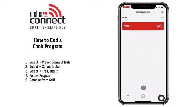 Weber Connect: How to End a Cook Program