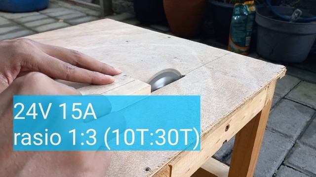 DIY mini table saw with 895dc motor*part 2,test perbandingan rasio pulley dan power supply