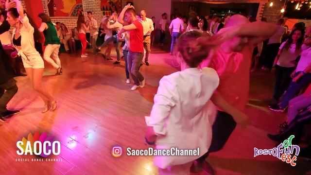 Denis Brylev and Elizaveta Carracedo Salsa Dancing at Rostov For Fun Fest 2018, Saturday 03.11.2018