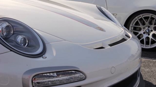 White Porsche 911 Turbo GT3 RS at Hunt Valley Horsepower