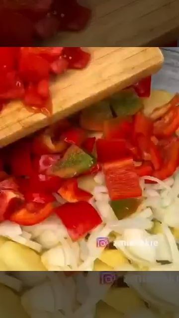 курица с овощами