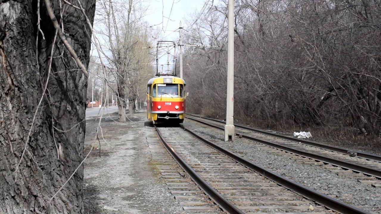 Трамвай Tatra T3SU-1118 (1080р)