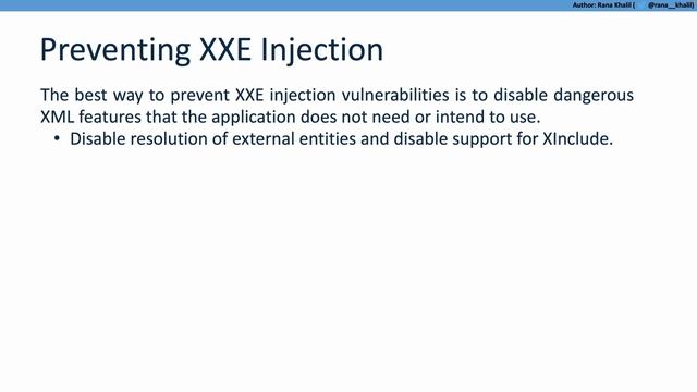 3 How to Prevent XXE Injection