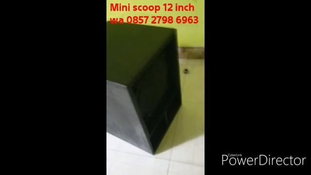 Box speaker subwoofer mini scoop 12 inch