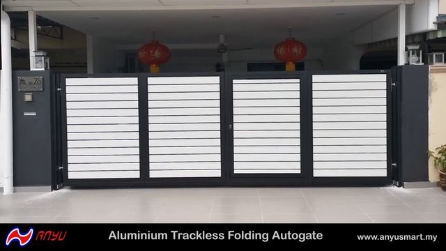 An Yu Aluminium Trackless Folding Autogate | Au Yu Smart Gate