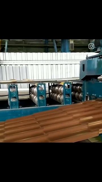 Производство металлочерепицы Супер Монтерей. Длина под заказ ⚙️🔥