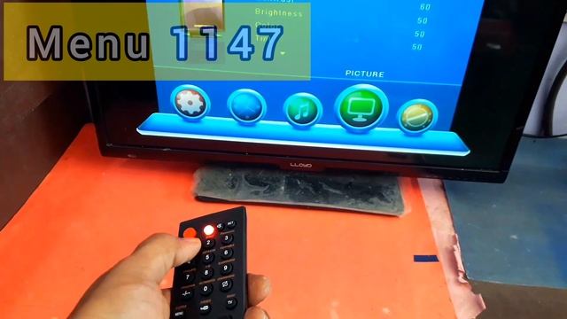 lloyd led tv service mode