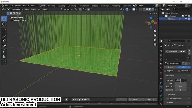 How to create realistic grass in blender