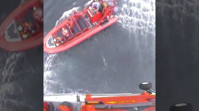 Fire Onboard! Coast Guard Rescues Swimmer