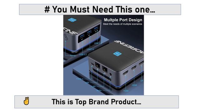 MOREFINE M8S Mini PC Computer