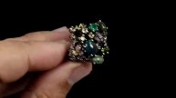Серебряное кольцо с опалом натуральным арт 29475