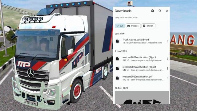 🔴How To Download Mercedes Benz Truck Loaded Truck Mod | Bus Simulator Indonesia Mod #busmodforbussi