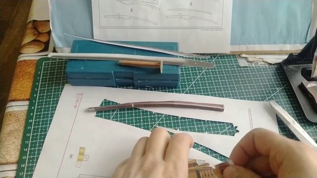 КАТАНА из бумаги своими руками.