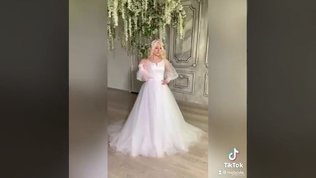 Блестящее романтичное и стильное свадебное платье Бекки