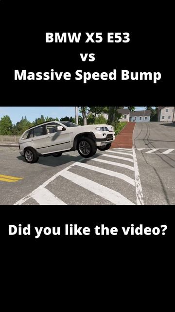 BMW X5 E53 vs Massive Speed Bump – BeamNG Drive s2 Bumps, Car, Cars, Crash, Crashes, Test, Accident