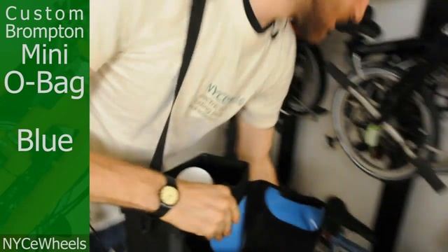 Brompton Bicycle - Mini O Bag - Blue or White