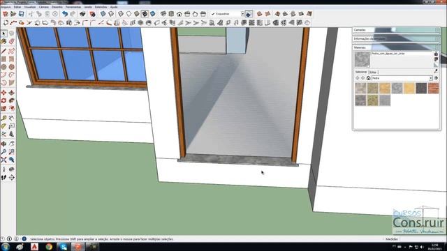 SketchUp 2015 Aula 26: Inserindo e modificando portas do Armazém 3D (Curso Básico Gratuito)