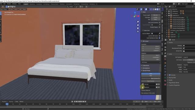 SAVE VIEWS in Blender with the Stored Views Add-On!