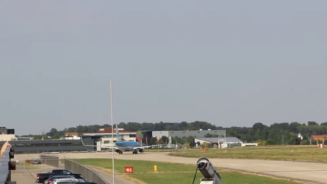 Boeing 737-800 KLM, depart at Maastricht Aachen Airport on the 28th of August 2013