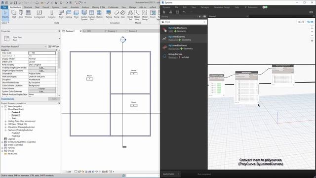 Create floor finish from room boundary