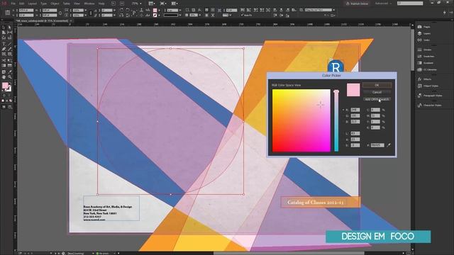 Curso de Indesign CC 2015 - Aula 53 Cores Anonimas